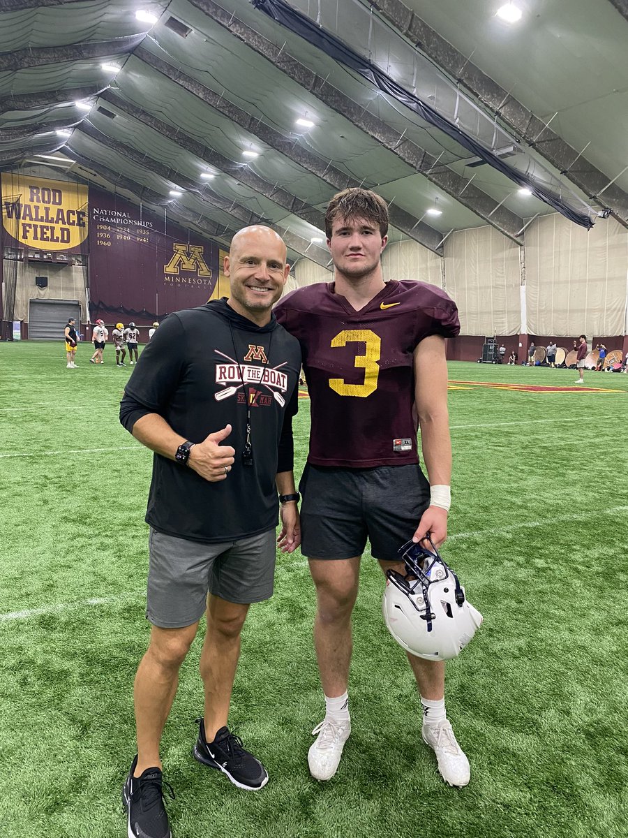 BrockArndt's tweet image. After a great camp yesterday I’m blessed to receive the opportunity to play football at the next level for @GopherFootball @Coach_Fleck @Coach_R_Wenger @JoeS_Rossi