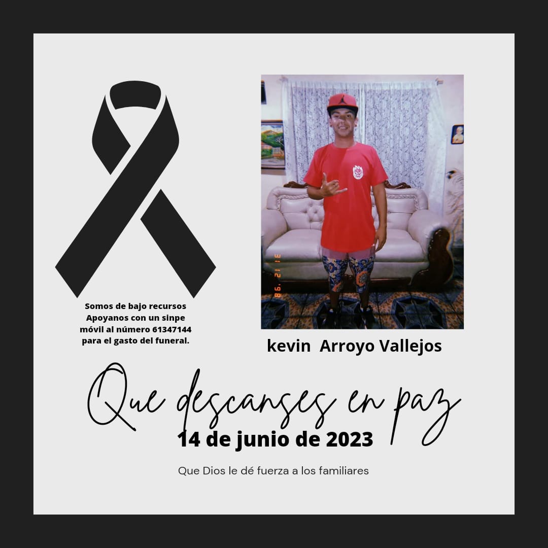 Este chico era el tesorero de la Asociación Diversidad de Género en Puntarenas. Se armó una balacera en su barrio y una bala perdida lo mató. Están reuniendo fondos para el ataúd. Por favor, si pueden ayudar al SINPE 6134 7144
🙏🙏🙏