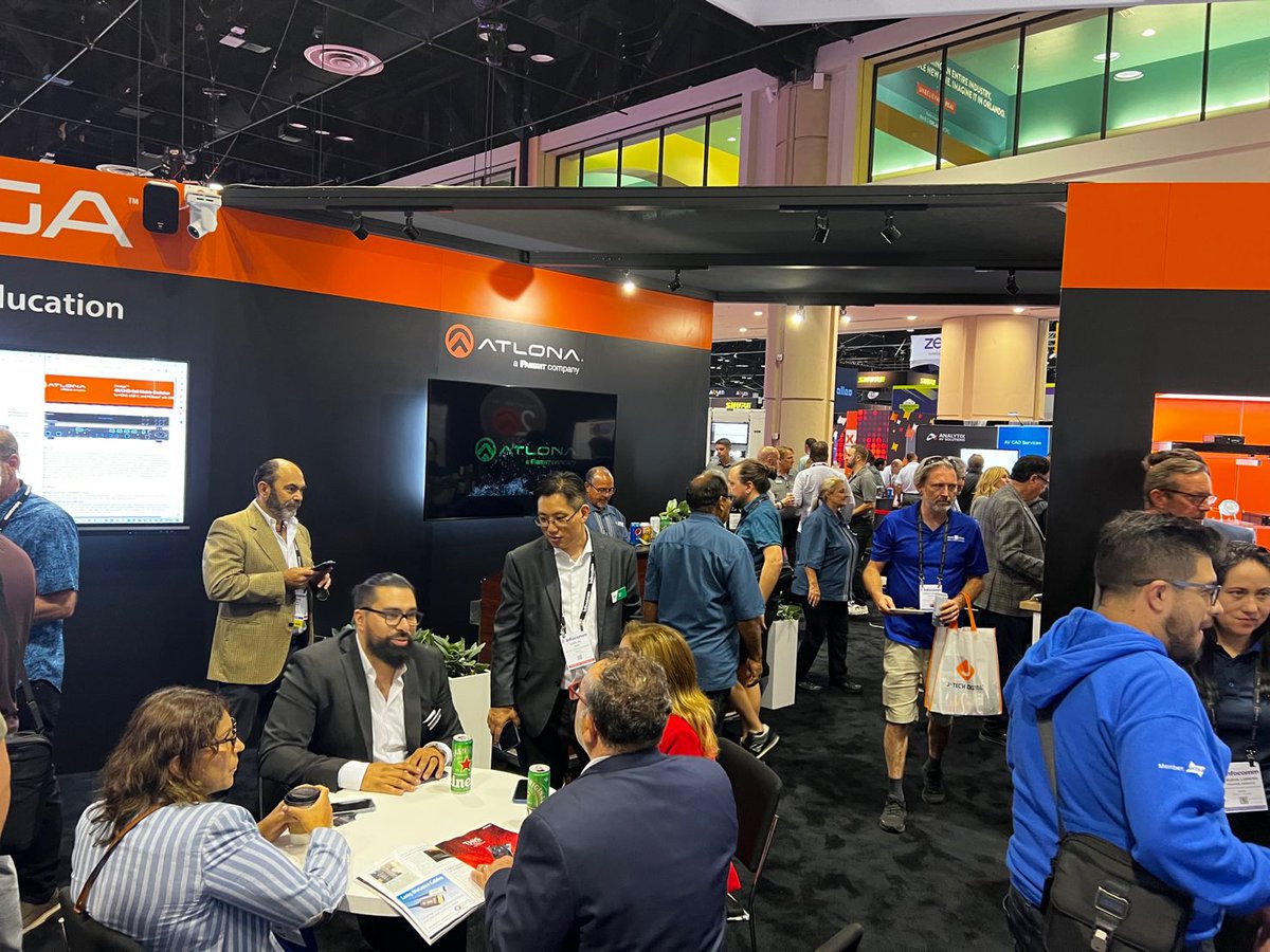 Atlona's tweet image. Thank you to all staff and attendees for making Day 2 of InfoComm happen!

Thank you to everyone who stopped by Booth 4471, and we can&apos;t wait to see everyone tomorrow during the last day of InfoComm Show!

#ConnectCommunicate #AVTweeps #proAV #AVoIP #OmniStream #AtlonaInstalled