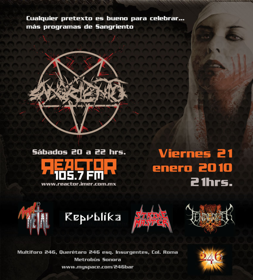 BBeat105's tweet photo. Flyers 2/3 de las fiestas de aniversario de Sangriento de hace años, este es el 6o aniversario.
En esa edición, #AngelDeMetal, #Repvblika, @strikemaster666 y #Tenderizer!!
Quiénes de ustedes asistieron al @MultiForo246?
https://t.co/x1euyKNPYw
#StayBlast
#BlastBeat105 https://t.co/QZiuMuUa4i