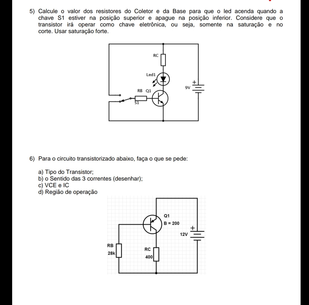 studdylilly's tweet image. alguém consegue me ajudar nessas questões de eletrônica pls???