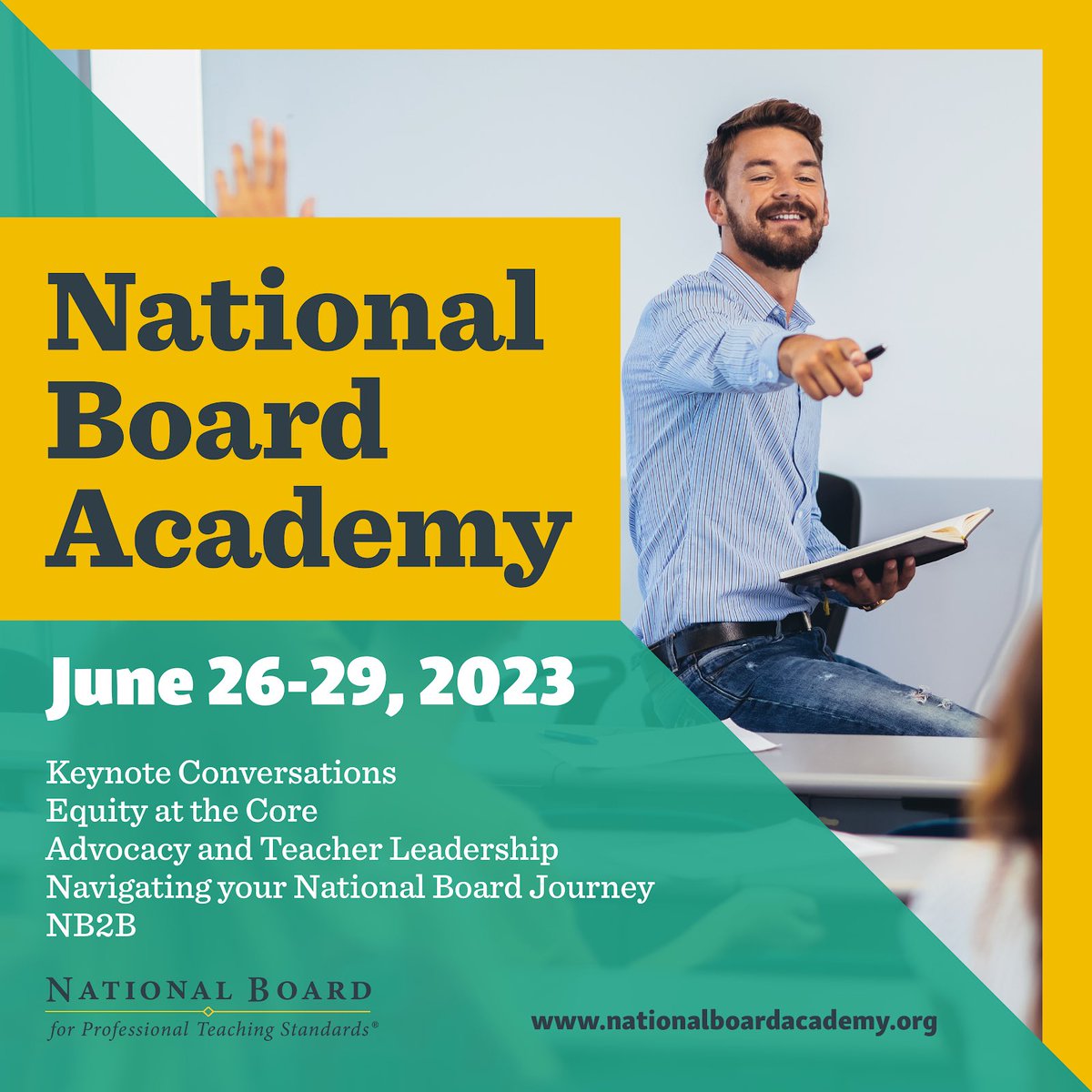 I am excited to be part of the Maintenance of Certification Session on June 27 at 3:30 pm as part of the @NBPTS #NBAcademy. Learn more about this free, four-day virtual conference open to all educators: nationalboardacademy.org