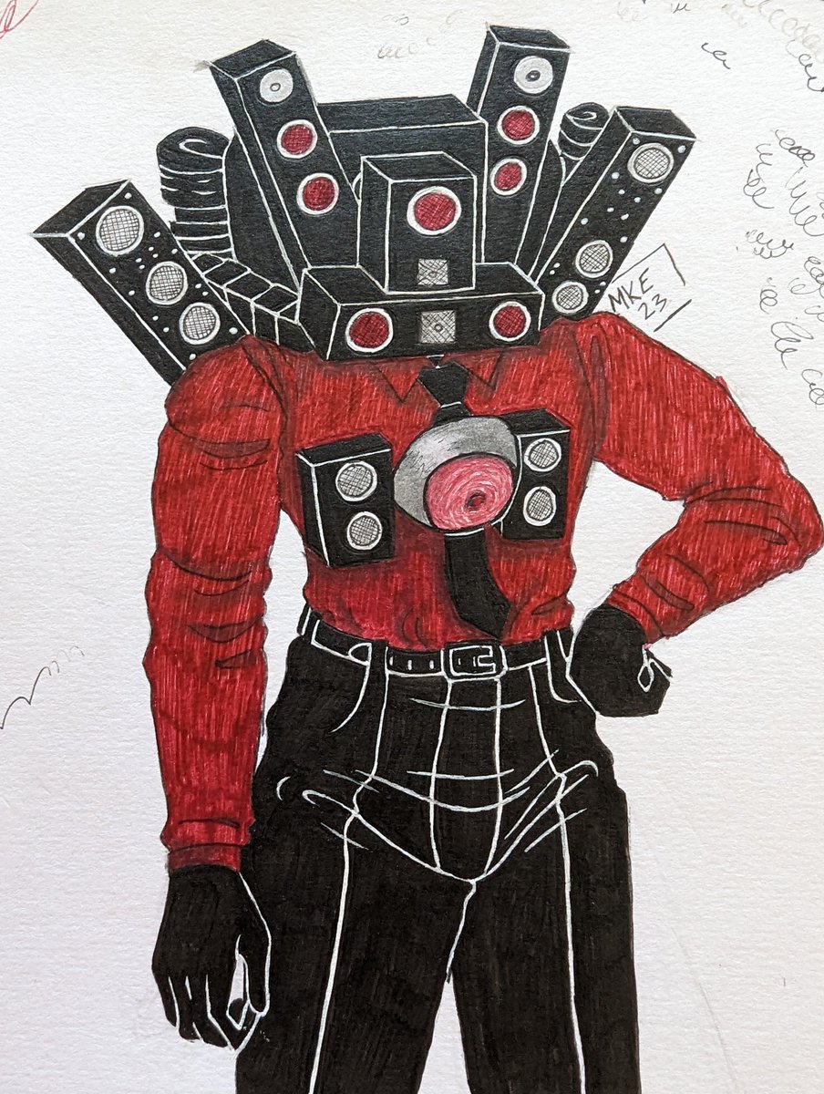 chaoticdaddd's tweet photo. another one #speakerguy #skibiditoilet #titanspeakerguy #fanart https://t.co/yRuD56NVQD