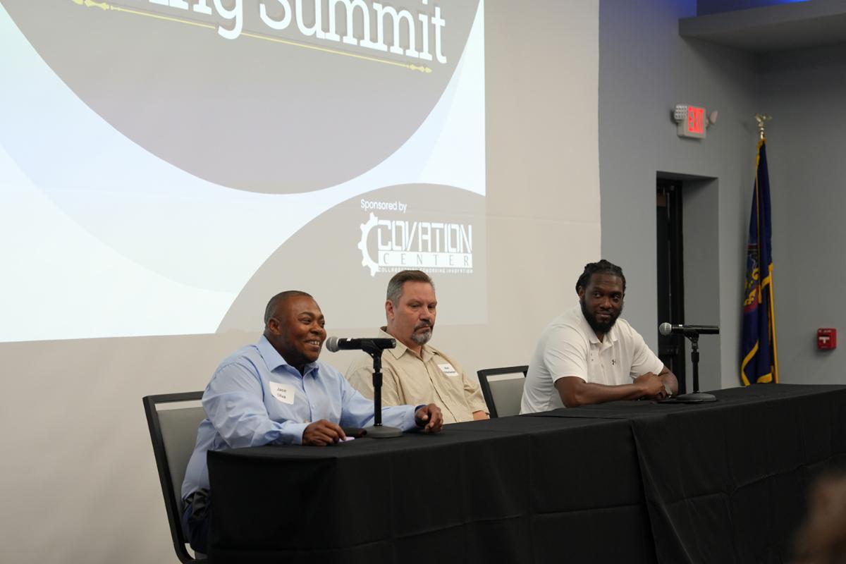 CovationCenter's tweet photo. We were proud to be a sponsor of the Lycoming County Reentry Coalition's Second-Chance Hiring Summit held today at Penn College to discuss the opportunities businesses have to hire justice-involved individuals. 
#justiceinvolved #smallbusiness #hiring https://t.co/N2RM2Bgtsr
