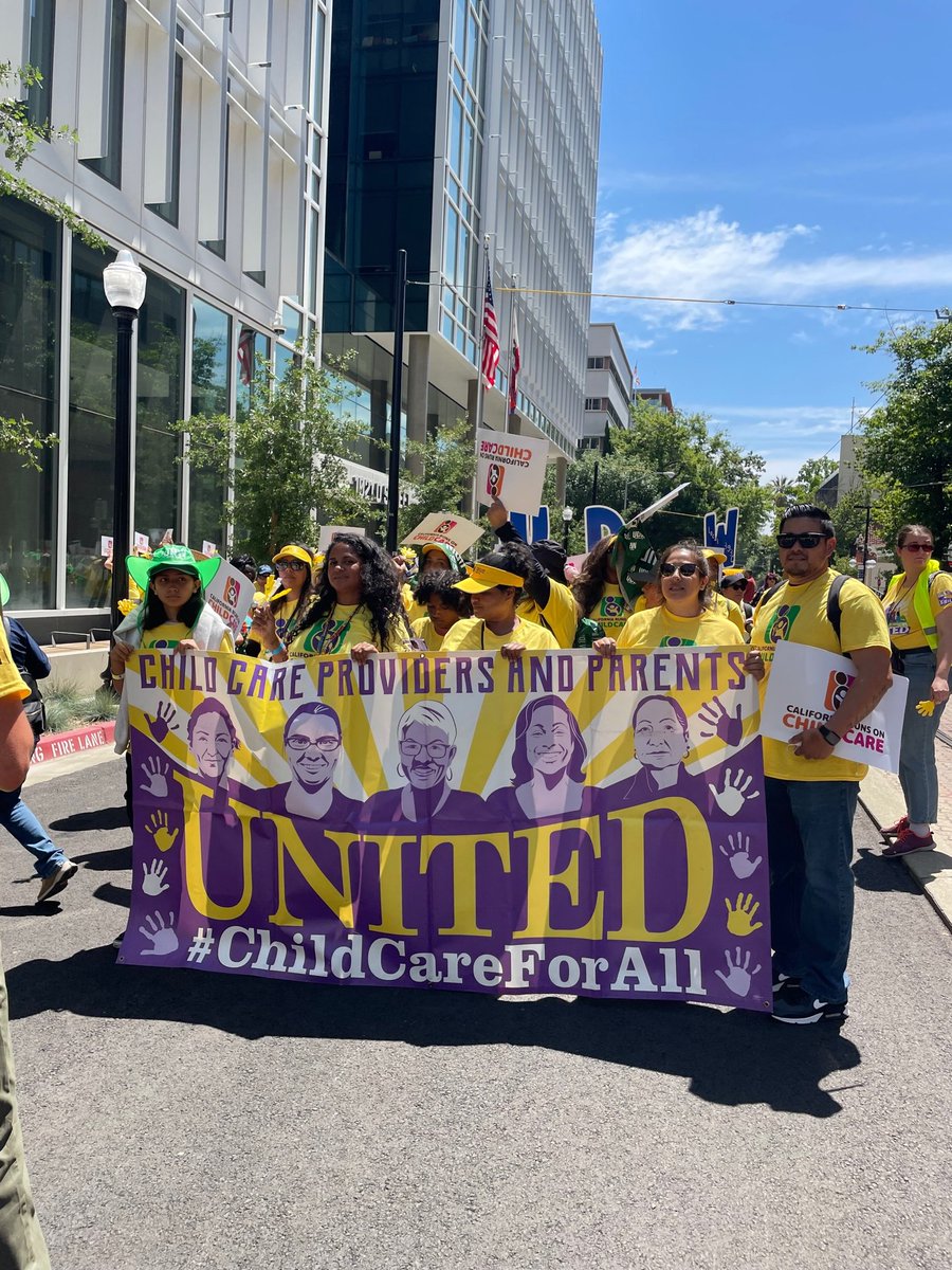 CCRC recognizes how critical #childcare is to California's economy and supports our unsung heroes out in Sacramento. Led by @ccpucalifornia @seiulocal99 , #childcareproviders rallied for fair pay, increasing access to quality child care and more! #FixChildCareCA #CareCantWait