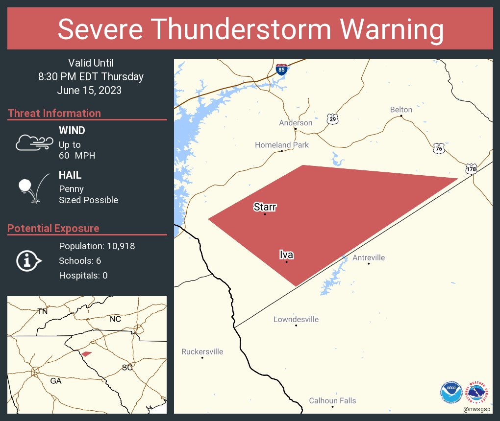 NWS Severe Tstorm on Twitter "Severe Thunderstorm Warning continues