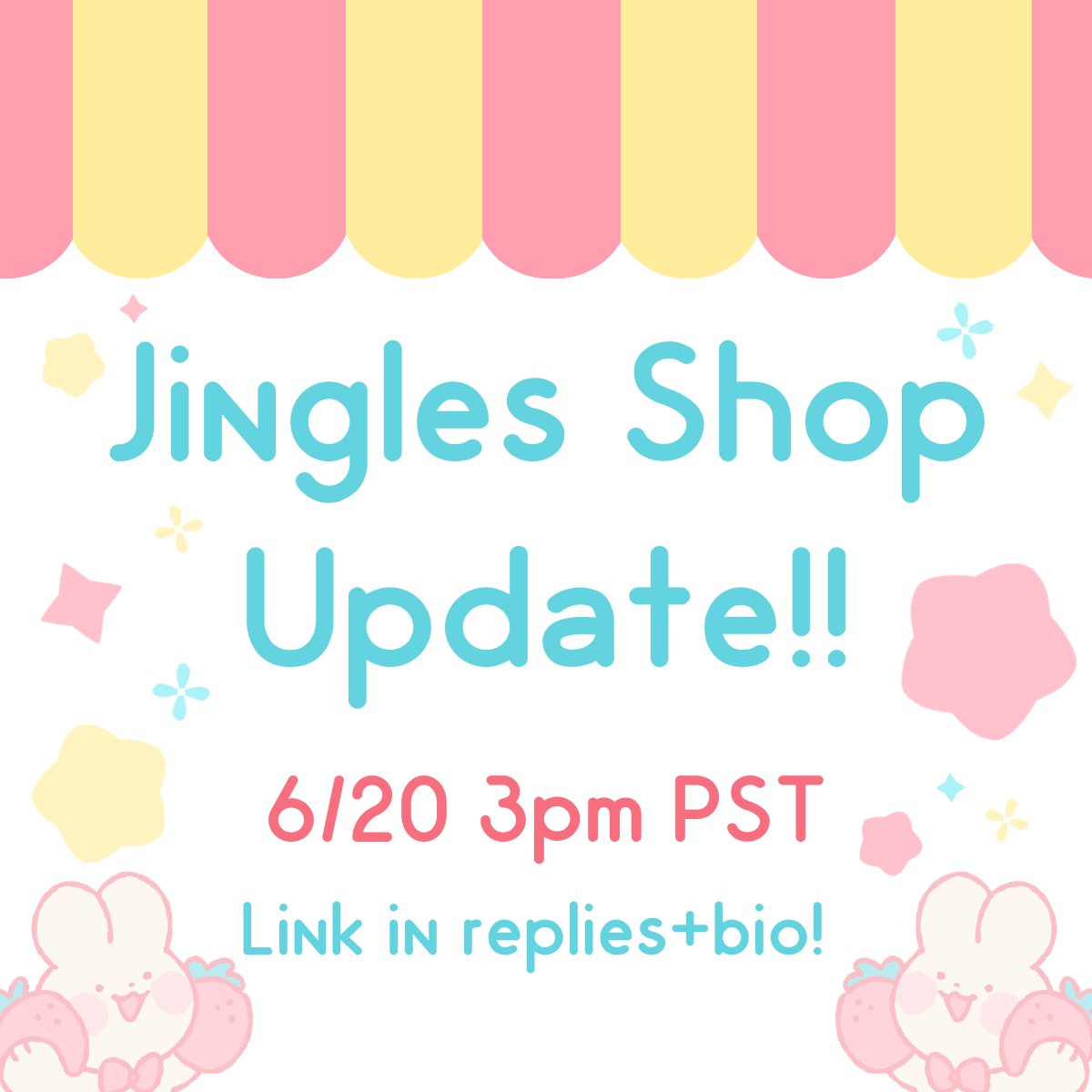 カービィ 「Big shop update on Tuesday, June 20th! T」|Jingles 🐰 Bnuuy Appreciationのイラスト