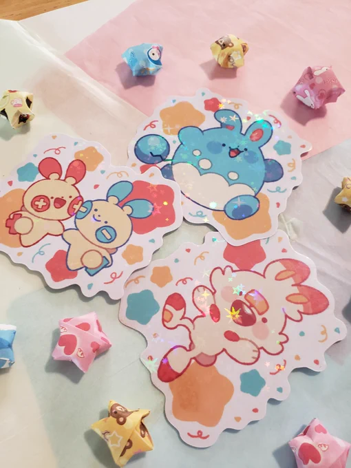 Big shop update on Tuesday, June 20th! There will be new stickers, prints, and a holographic charm!!  Shares and support are always appreciated 