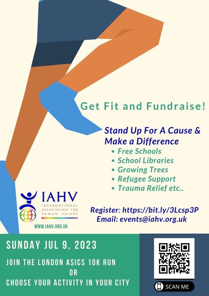 LAST CALL - REGISTRATIONS FOR ASICS LONDON 10km ends today!

Sign up to our 10K run/walk fundraiser. 
Stay Fit, Have Fun and Raise Funds for a great cause 👍🏾
🏃‍♀️🏃‍♂️🏃‍♀️🏃‍♂️🏃‍♀️🏃‍♂️🏃‍♀️🏃‍♂️
Sign up to the 10K Run/Walk in support of a Project of IAHV: 
bit.ly/3Lcsp3P

Events@iahv.org.uk