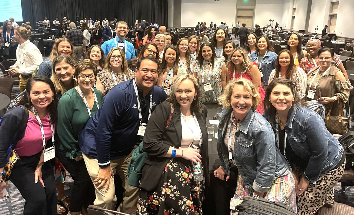 r0hernandez's tweet photo. Thank you @tasanet for recognizing @CCISD for bringing the largest team to #txedFest and for the shout out on winning the HEB Excellence in Education Large District Award.  Our team is inspired by the speakers and appreciate the time for reflection and bonding.  #CCISDProud https://t.co/nKPTm6GEVm