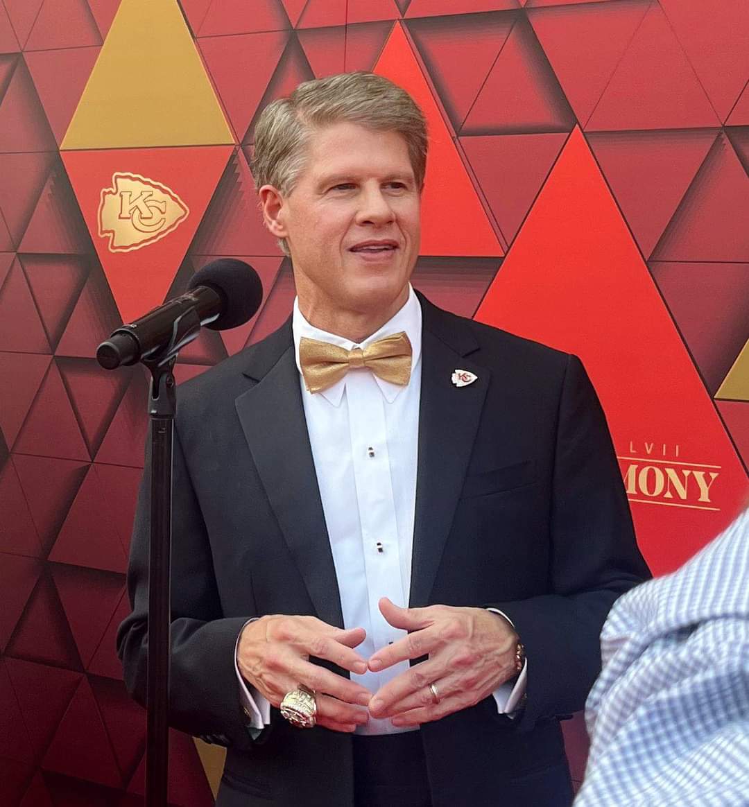 Here at Union Station, Chiefs club owner Clark Hunt just revealed the team’s ring for winning Super Bowl LVII will feature Arrowhead Stadium in its design. #ChiefsKingdom    #NFLTwitter    #SuperBowlLVII