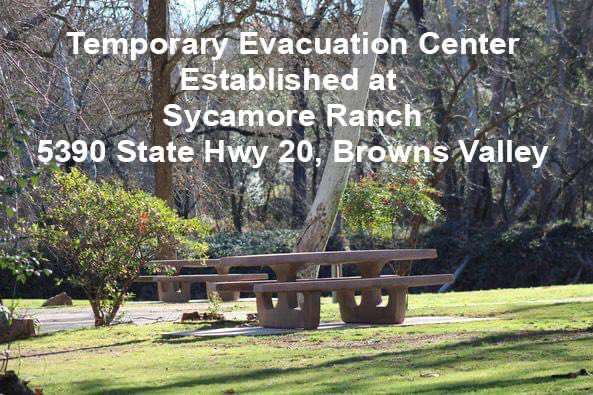 CALFIRENEU's tweet image. For those in the Evacuation Zone LOM-E087, Sycamore Ranch is open as a temporary shelter, and large animals/livestock can be taken to the Sheriff's Posse. #ScottFIRE