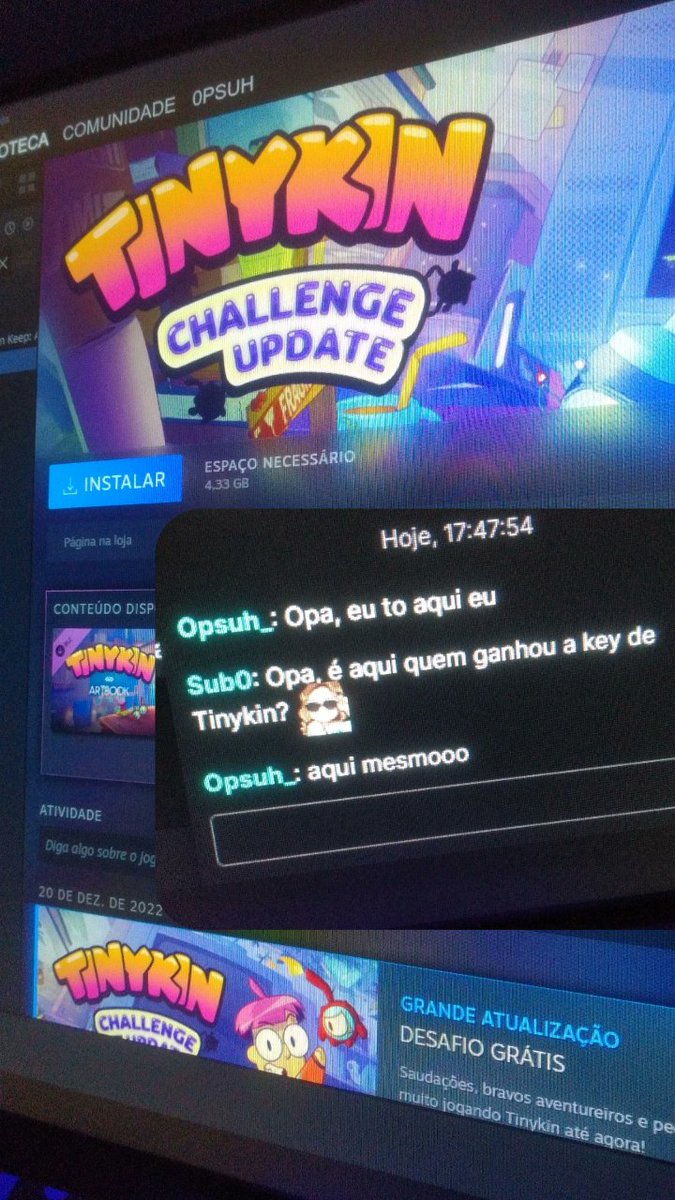 ops_suh's tweet photo. hoje ganhei uma key desse joguinho em um sorteio na live da @mmaethe 🥰 https://t.co/ENlakT3PTC