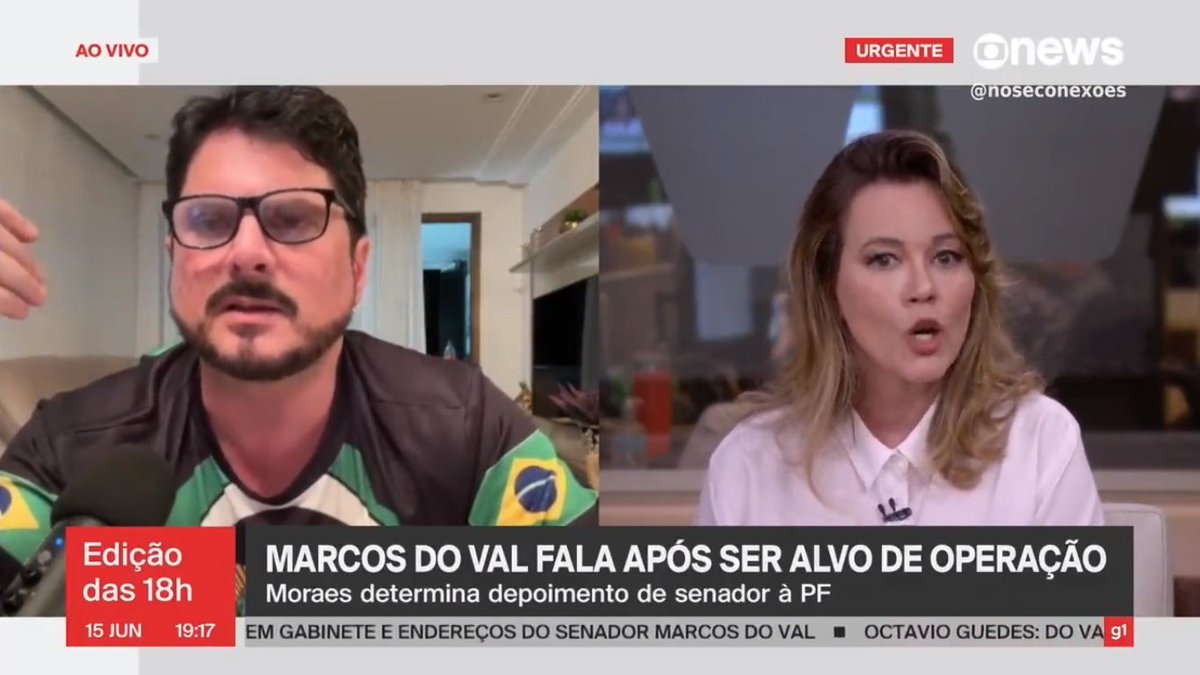 A jornalista da Globo News, Natuza Nery, se exaltou, gritou e acusou o Senador Marcos do Val de ser mentiroso, em plena entrevista. Na sanha de defender a atitude arbitrária de Xandão, a jornalista perdeu a elegância e a vergonha na cara! Isto não é e nunca será jornalismo!