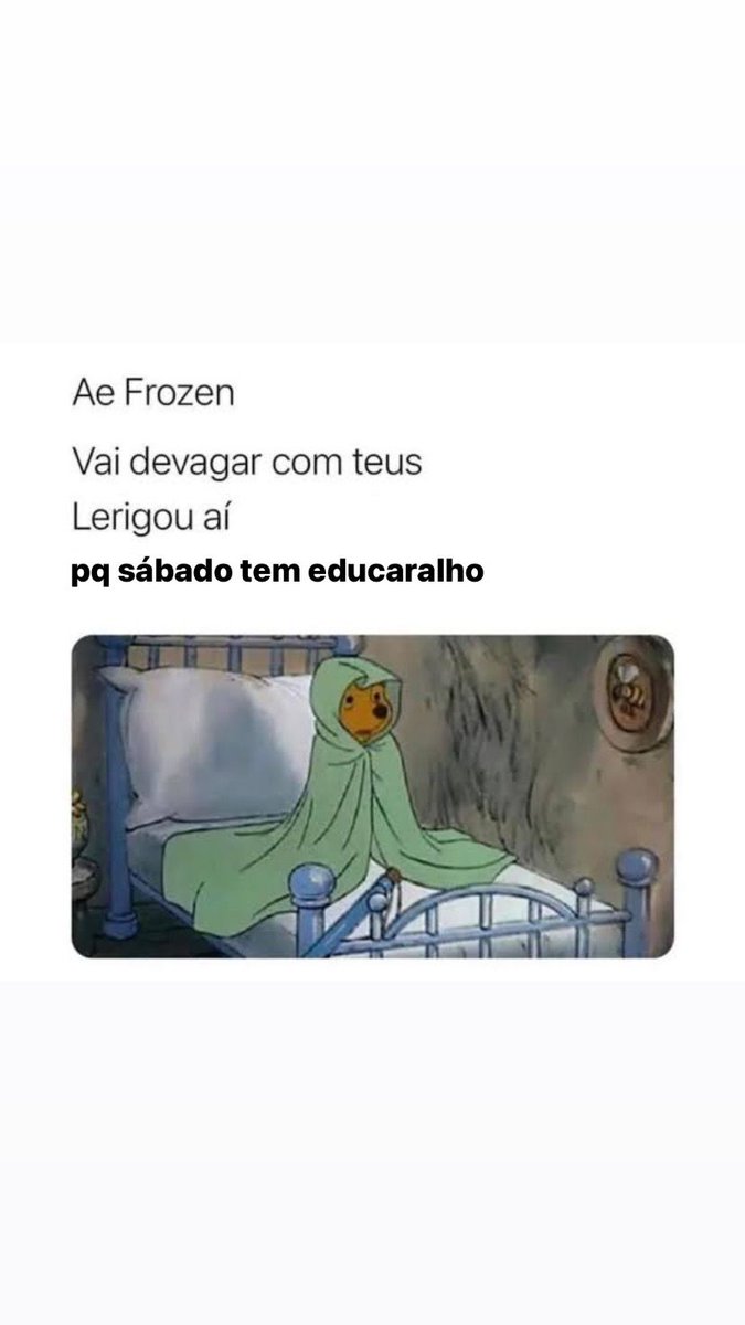 Frio você não me abala, sábado irei EDUCARALHAR!!!