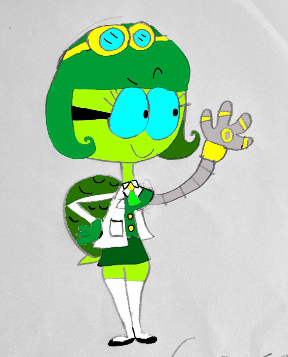 Tina tootelaine #oc #furry #turtle #turtlegirl #madcientist #cartooncharacters #cartoonart