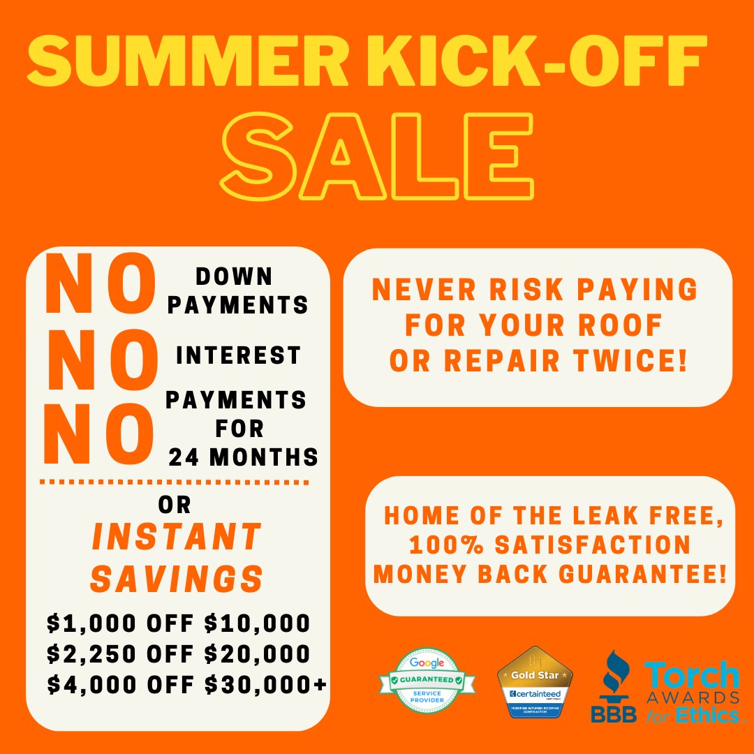 KangaRoofMI's tweet photo. Summer Roofing Kick Off Sale! - https://t.co/vt9we0OJf5 https://t.co/1yu7hNRJrt
