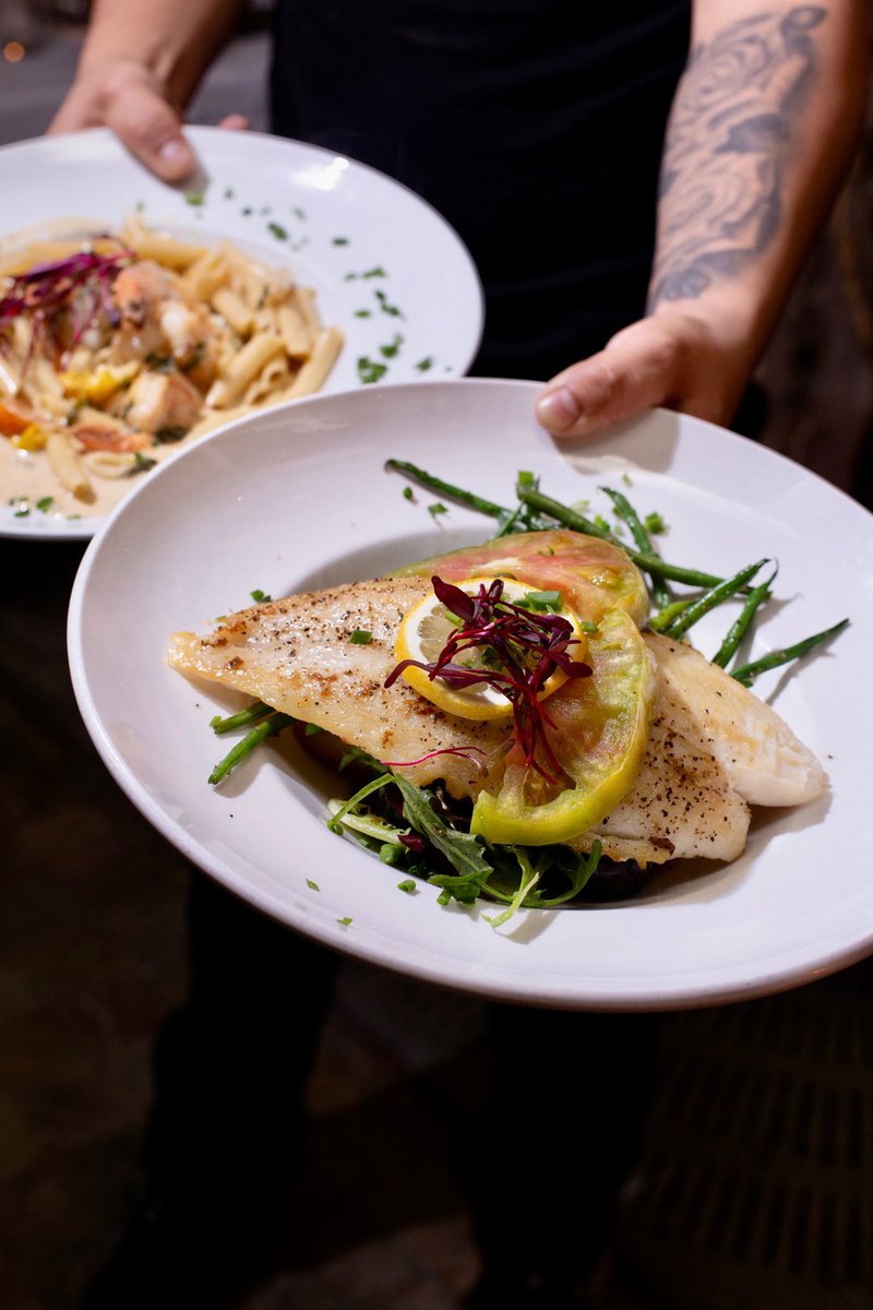 It’s #NationalFreshVeggiesDay! So make sure to splurge on vegetables with dinner, like our Pan Seared Pacific Sole! #PumpRestaurant