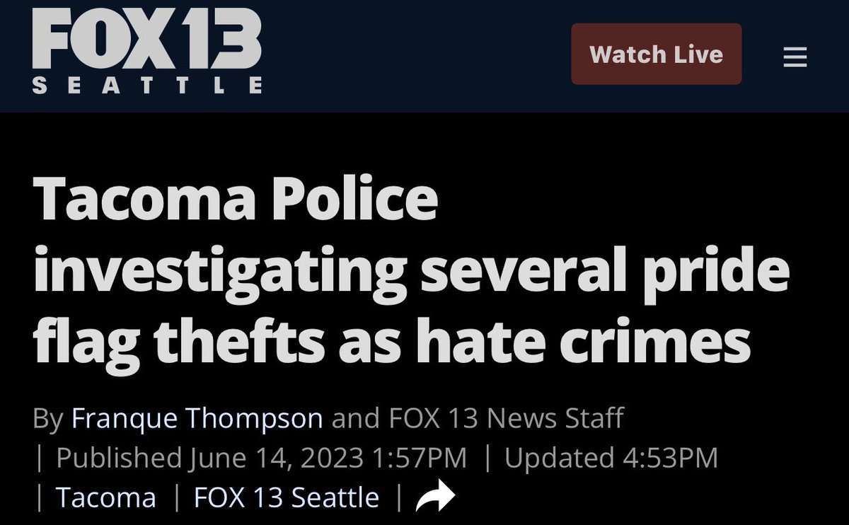 Democrat led Tacoma is using police resources to investigate pride flag thefts as “hate crimes”

For some background, Democrats in Tacoma defunded police to support their pro-criminal platform.

This caused 911 response times to surge to 653% higher than the national average and…