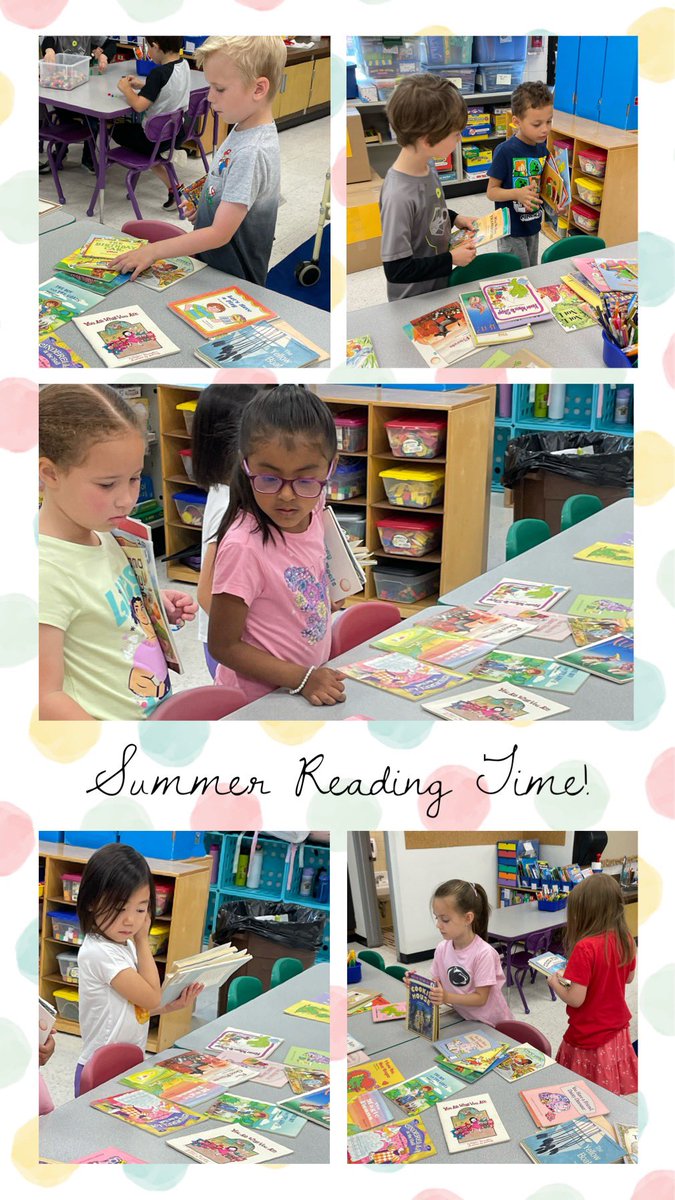 Shopping for some #summer #reading! #bozzisbunch loved going through our #books & scooping some up to read for pleasure at home! 📚🏡#Kindergarten