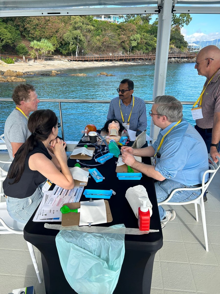 ANZCA's tweet photo. We're off to a great start today with the CICO workshop at #RURALMAC23. Can't beat this location and view, Coral Sea Resort @CoralSeaMR. @ASA_Australia, @ACRRM, @TheNZSA, @RACGP, @RuralDoctorsAus https://t.co/gBLy4Bg4Vt