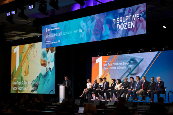 Congrats to @VeselaKovachev2 for highlighting her work at the 2023 World Medical Innovation Forum! Dr. Kovacheva was recognized within the ”Disruptive Dozen” to  discuss her groundbreaking work harnessing the power of large language models to improve health care.