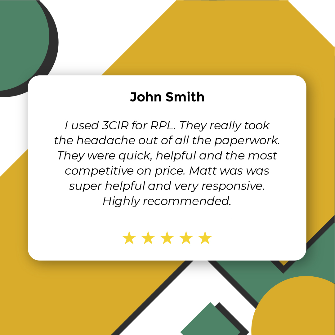 Get inspired by the testimonial of one of our satisfied clients who turned their experience into nationally recognized qualifications through Recognition of Prior Learning (RPL).

#onlinereviews #testimonial #recommendations #reviews #testimonialposts #customersatisfaction