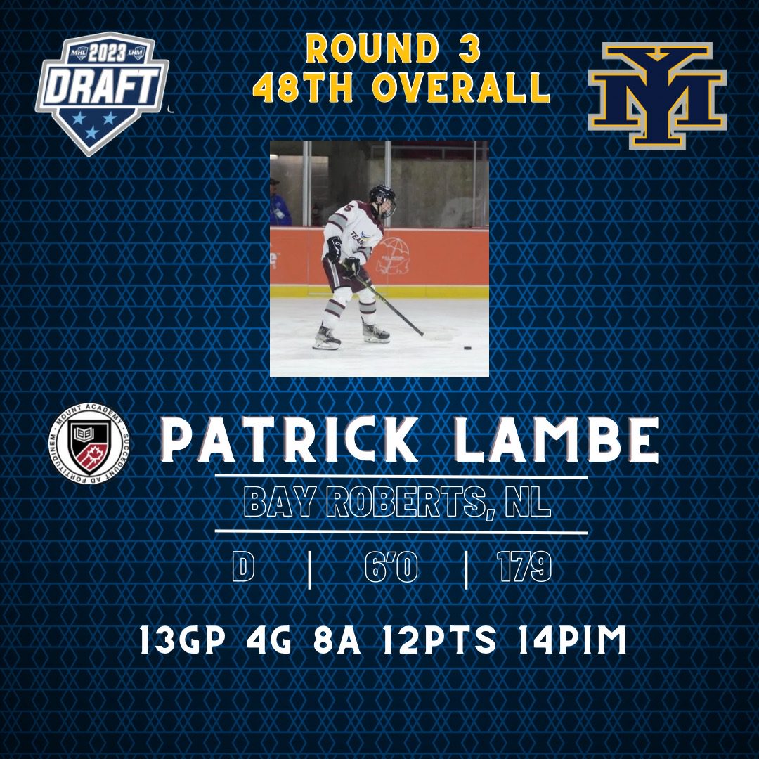 With the 48th overall selection, we are proud to select Patrick Lamb.