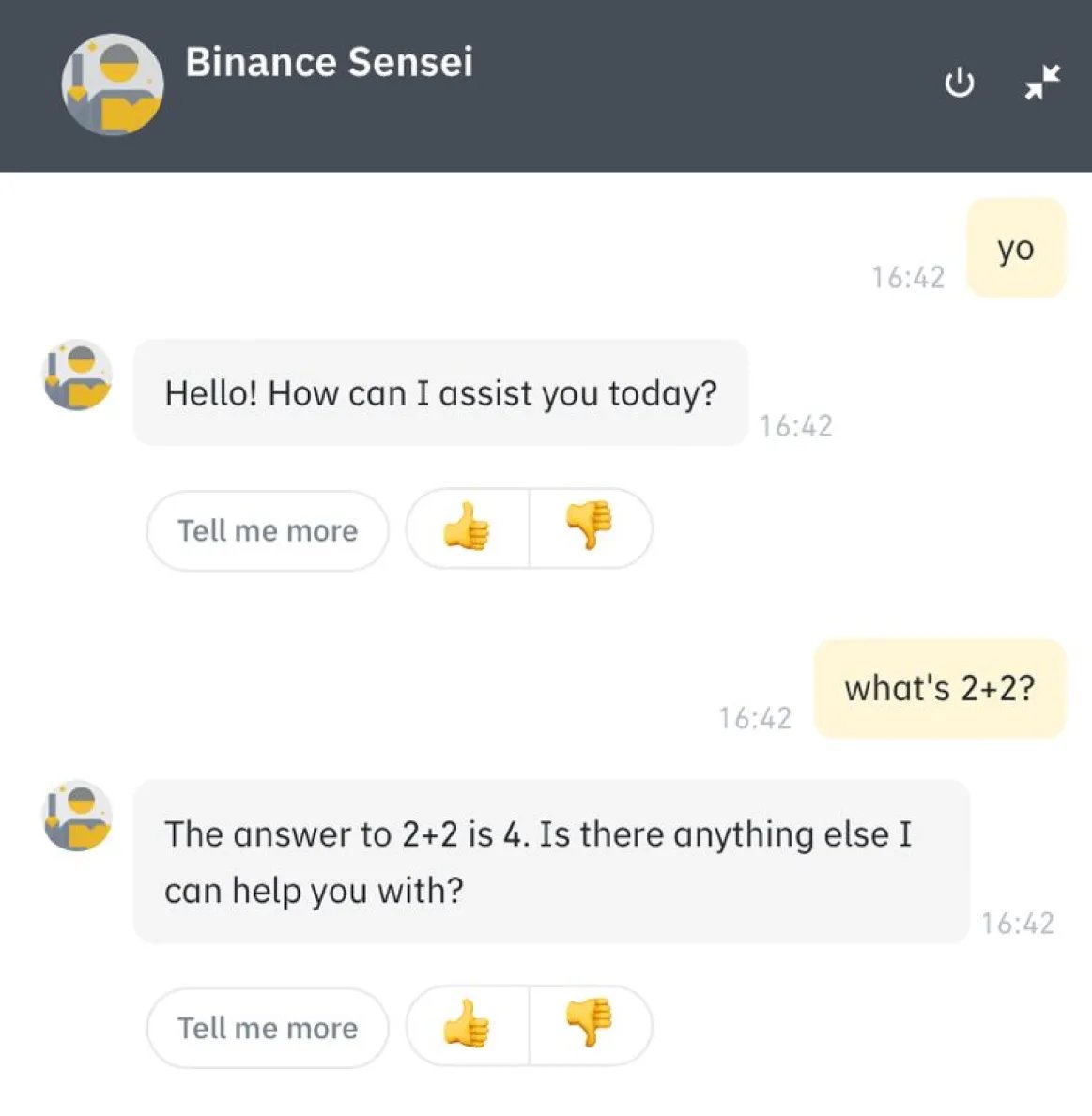 Binance tweet media