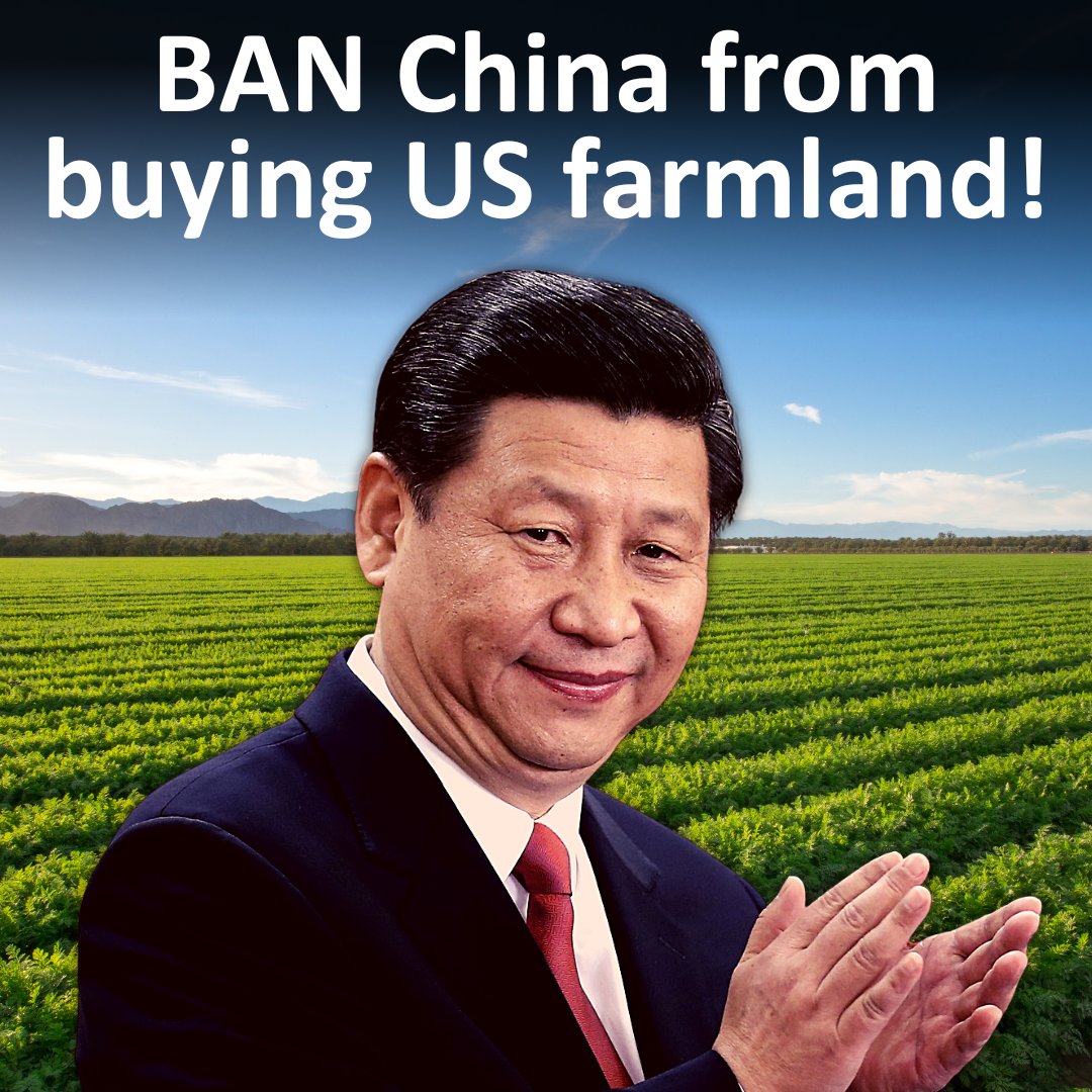 China should NOT be allowed to own American farmland!

Take action➡️ bit.ly/3oRGrPQ