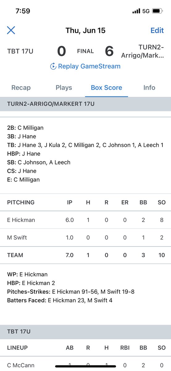 Walk-off Baseball 2028 (@walkoffmarkert) on Twitter photo One thing we harp on our guys about every weekend is handling business on the mound in pool play to set us up for bracket. <a href="/ehickman39/">Elijah Hickman</a> did exactly that today! 💪 @Turn2_Arrigo <a href="/LHBase/">Licking Heights Baseball</a> One thing we harp on our guys about every weekend is handling business on the mound in pool play to set us up for bracket. <a href="/ehickman39/">Elijah Hickman</a> did exactly that today! 💪 @Turn2_Arrigo <a href="/LHBase/">Licking Heights Baseball</a>
