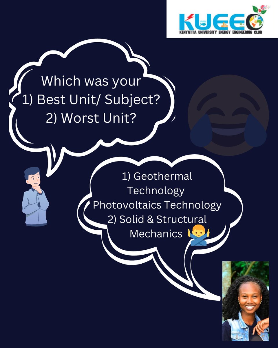 Our Members are graduating soon! We will do a highlight for all the prospective graduands every day. 
Today, We highlight Ms. Jeniffer Macharia🙌🥳She took BSc. Energy Technology. Read thru to learn more about this great engineer! 
#KU53rdgraduation
#energychampion
#futuremakers