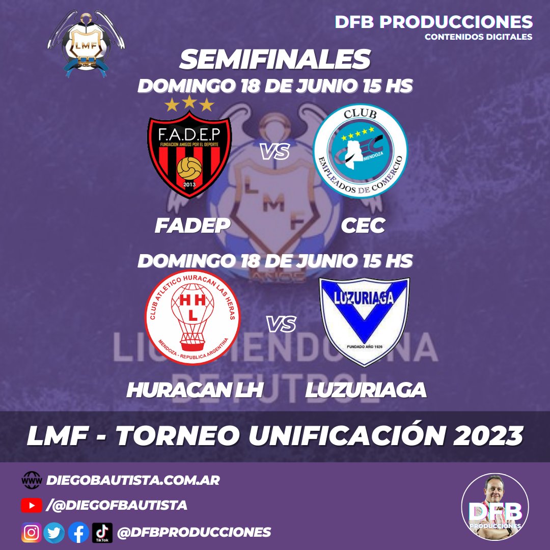 Las semifinales del Torneo Unificación de la Liga Mendocina van el domingo
La nota completa en: diegobautista.com.ar/las-semifinale…

#LigaMendocina #TorneoUnificación2023 #Fadep #CEC #HuracánLH #Luzuriaga #Semifinales