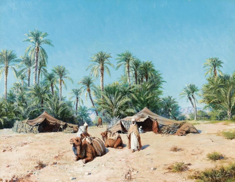 ﻗﺎﻝ ﻟﻬﺎ ﺯﻭﺟﻬﺎ :

ﻣﻦ ﺃﻳﻦ ﻟﻚ ﻫﺬﺍ ﺍﻟﻠﺒﻦ ولا حلوبة في البيت والشاء عازب ؟

قالت له :
قد حل بنا ثلاث نفر وفيهم رجل صالح مسح على ضرع هذه الشاة !
فحلب منها ما شاء 

فقال : صفيه لي يا أم معبد ، فوالله إني لأراه صاحب قريش الذي تطلب.