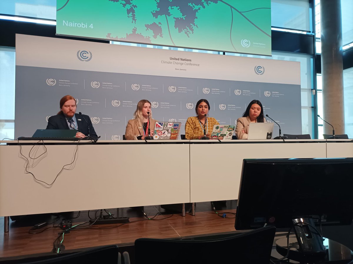 Today I spoke during a press conference and acknowledged the importance of the ocean within the #UNFCCC process. SDG14 is still the most underfunded SDG despite the oceans importance in combating climate change. We need to take action now.

#plyMBIO #climatechange #oceans