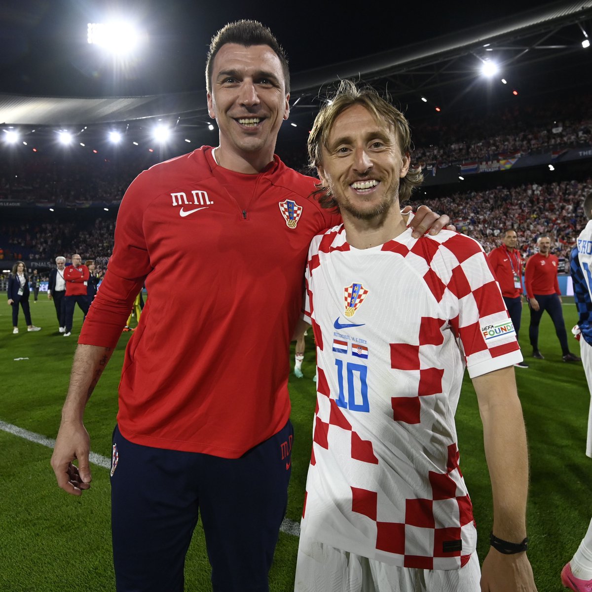 HNSfamily's tweet photo. ✅ Scores the last goal of the game as #Croatia reaches 2018 @FIFAWorldCup final

✅ Scores the last goal of the game as #Croatia reaches 2023 #NationsLeague final

#Family #Vatreni❤️‍🔥 https://t.co/KyNMk6Rtoh