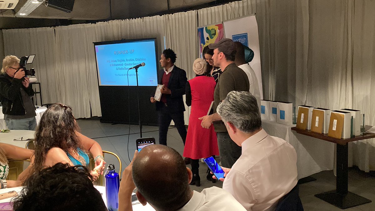 <a href="/RadioBuenaVida/">Radio Buena Vida</a> and <a href="/Govanhill_mag/">🦋 @greatergovanhill.com on BlueSky 🦋</a>’s Arij, Jafaar, Virginie, Ibrahim, Ghislaine, Mohammed are tonight’s Radio category runners-up 

soundcloud.com/radiobuenavida… 

#RFSMediaAwards
