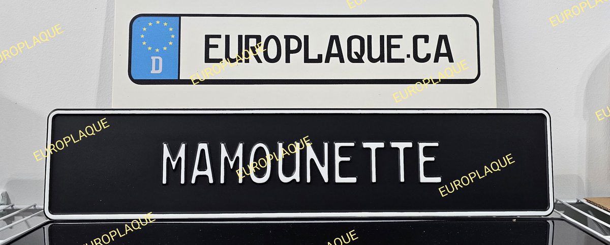 #europlaque #mounette #noir #mat #fetesdesperes #fathersday #cadeau #gift #customisedplate #customplates #customgifts #customisedgifts #nameplate