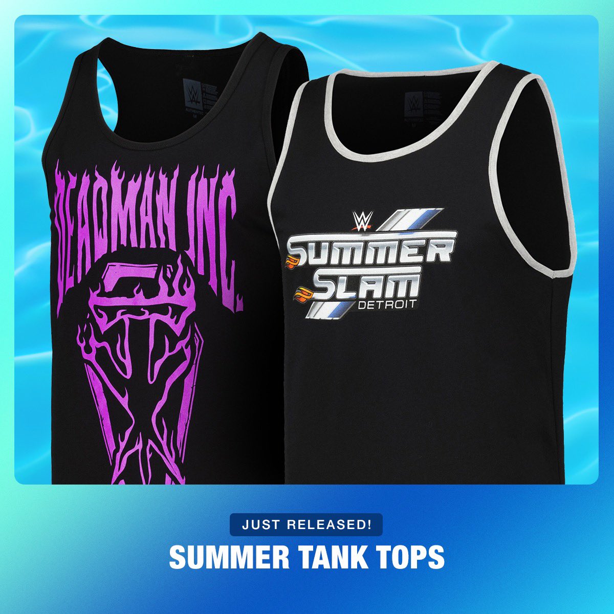 Summer is right around the corner and #WWEShop has you covered! Check out our huge selection of Legends & Superstar Tank Tops available now! #WWE

🛒: bit.ly/3XgPlmY