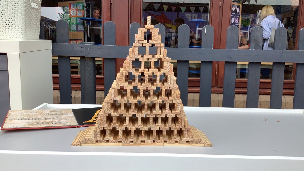 thedellschool's tweet photo. We have a Kapla fairy in Y5! Most days, there's a new creation in our outside area and we love seeing the creativity, focus resilience needed to create these! Diolch Kapla Fairy! #enterprisingcreativecontributors https://t.co/rF9zeGwXEc