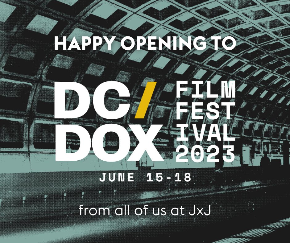 JxJFest's tweet photo. From all of us at JxJ, happy opening night to our partners at @dcdoxfest! So excited to see, screen, and share in bringing exceptional documentaries back to DC these next few days

#JxJ #DCfilm #DCarts #DCdox #newfilm #newdocumentary https://t.co/PmCXKzBvvh