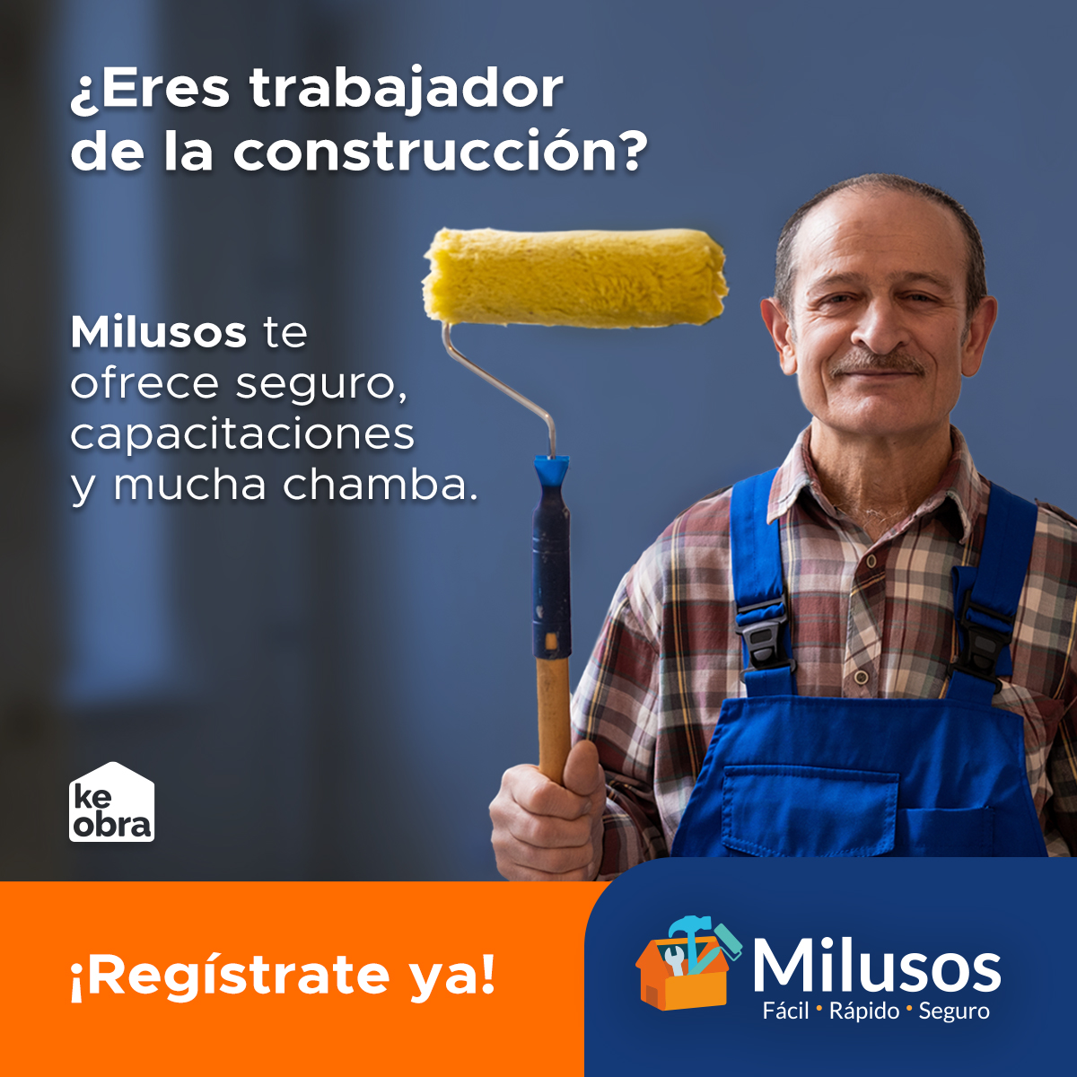 KeObra's tweet photo. @AppMilusos es para ti! 😲 Mejora tu chamba como trabajador de la construcción. 👷‍♂️ Regístrate gratis 👉 https://t.co/lkYAcwm3Xt

#ConectaYConstruye 👷‍♂️ #Construcción 🧱 #MilUsos https://t.co/8nUvFsJftd