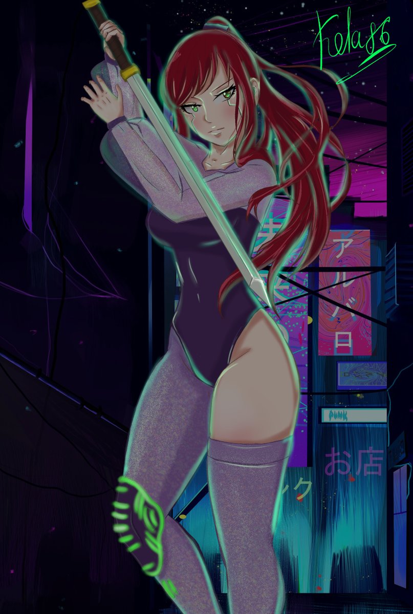 Erza cyberpunk style😍

#erzascarlet  #erza #FairyTail