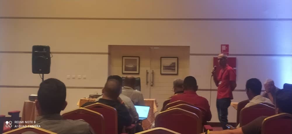 MedSolCuba's tweet photo. En el marco de #BIOSYC23, René Yhebra Cruz, Especialista Energético de la UEB Reinaldo Gutiérrez presentó su ponencia "Estudio Implementación Red de Aprendizaje en Eficiencia Energética Empresa Medsol". https://t.co/B8qiY6ifvj