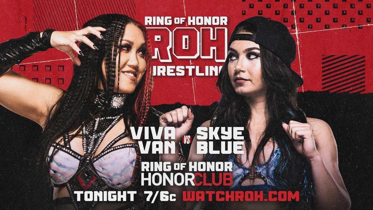 this weeks great #WomensWrestling Matches on #ROH are

@AthenaPalmer_FG (c) vs @TrishAdora202

@DiamanteLAX vs @arielteal
@MirandaAlize_ vs @notorious_mimi

MATCH ADDED 
@HellBentVixen vs @Skyebyee

👍❤️💪💪

@ringofhonor #ROH #Wrestling #ProWrestling #HonorClubTV #WatchROH