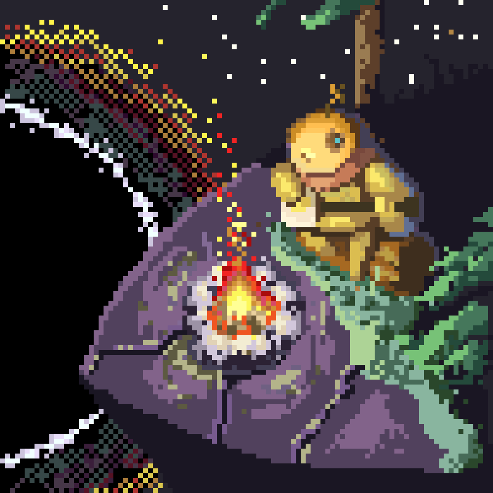 cocksoftware's tweet photo. A little fanart of Outer Wilds. Probably the best game experience I've ever had https://t.co/w9EBm6uCj5