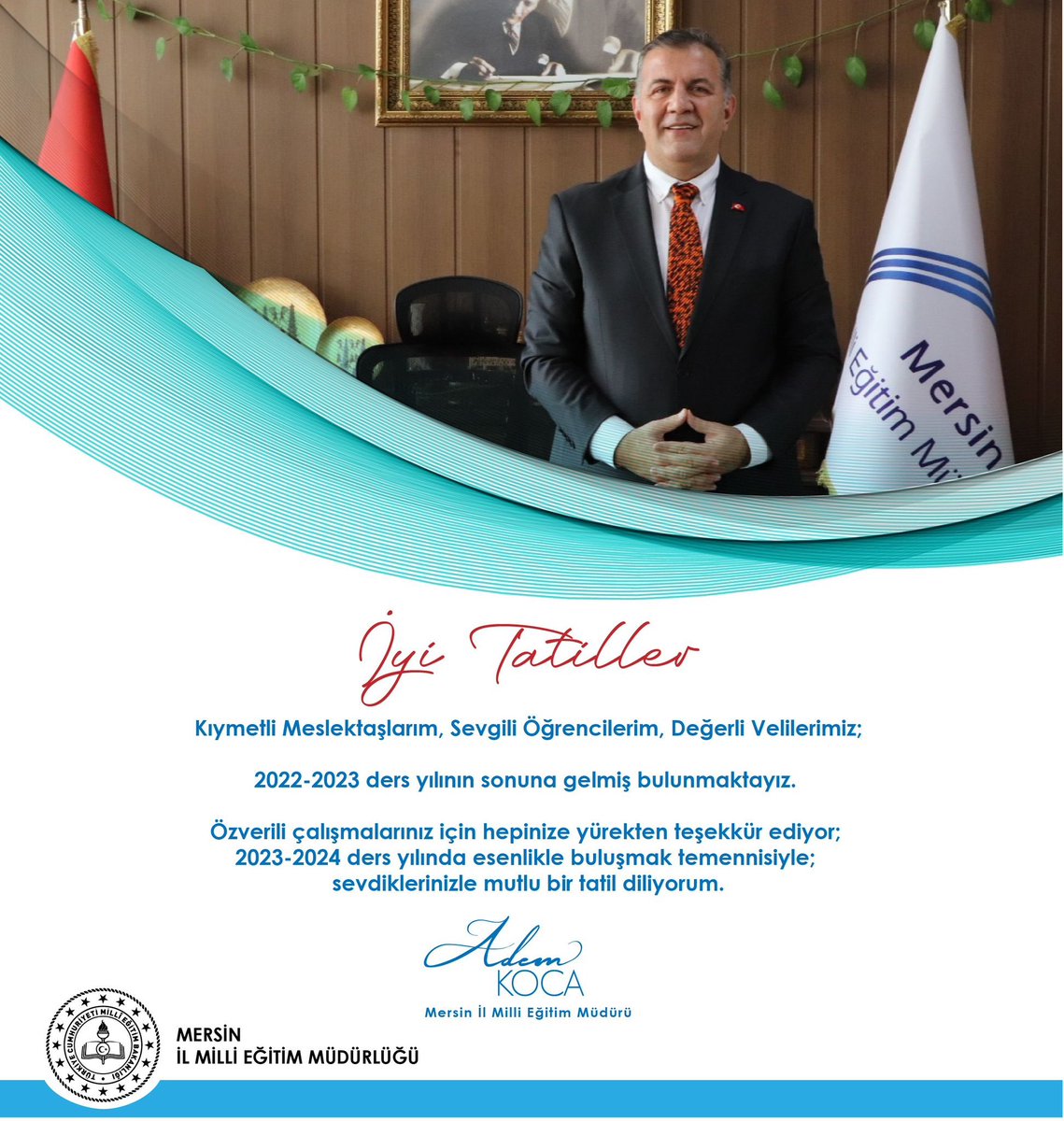 AdemKoca46's tweet photo. 2022-2023 eğitim öğretim yılının ders yılını tamamlarken karne alma mutluluğunu yaşayan bütün öğrencilerimizin heyecanını paylaşıyorum.

Karne alacak toplam öğrenci:424.759
İlk defa karne alacak öğrenci:37.640

@Yusuf__Tekin @ahpehlivan53 https://t.co/UiR7ycHh8g