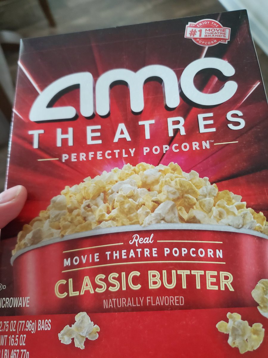 The wife stopped and got us more #AMCPerfectlyPopcorn from @Walmart 

#AMC $AMC