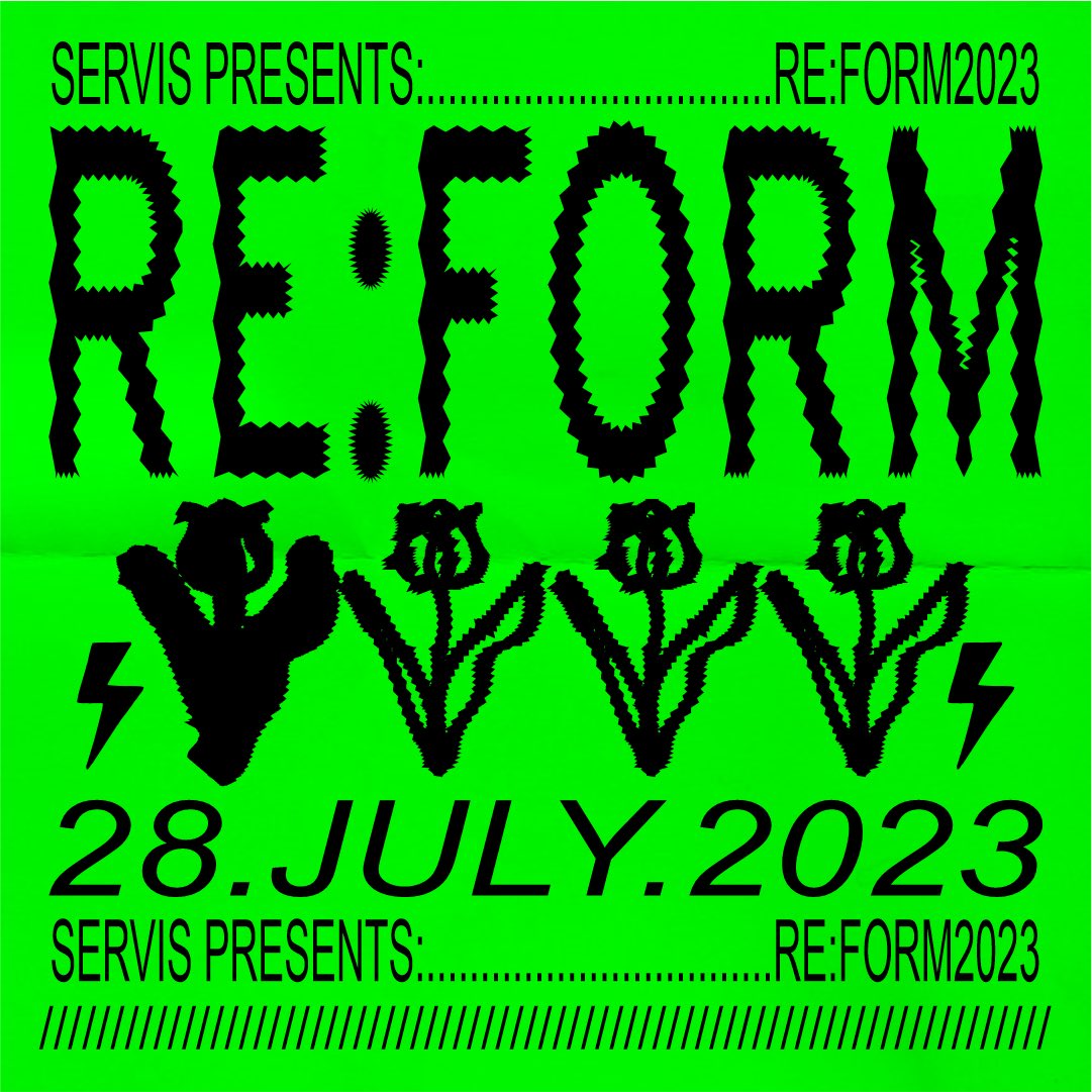 servisorg's tweet photo. Save the Date: July 28th! RE:FORM is back with a bang!
Lineup and ticket info coming soon. Brace yourself for a sonic journey that'll leave you in awe.
Block your calendars for RE:FORM on July 28th. This is an event you can't afford to miss.
#servisorg #servisfantazia #reform https://t.co/TITu1DqW8w