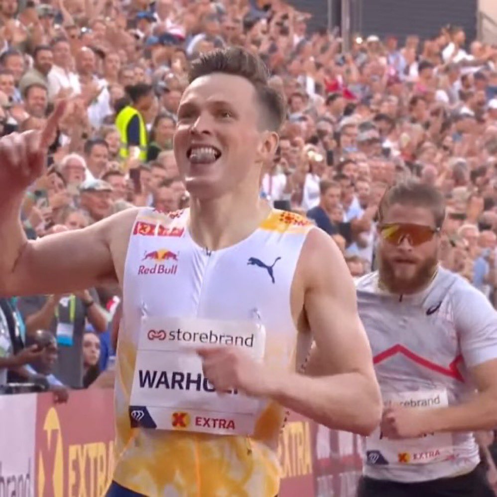 Karsten Warholm just set the WHOLE track and field world on FIRE!!!! 46.52 in the 400m Hurdles in his SEASON OPENER!!!!